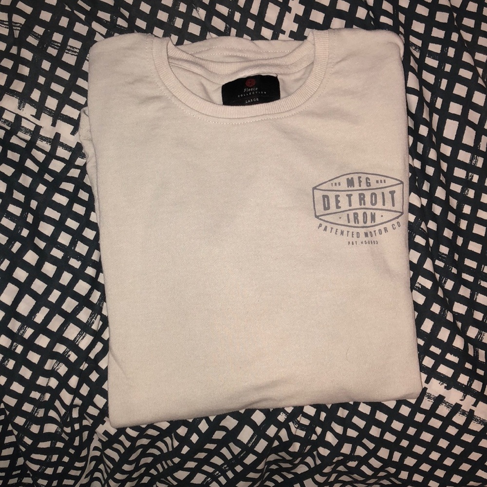 Grey print sweatshirt